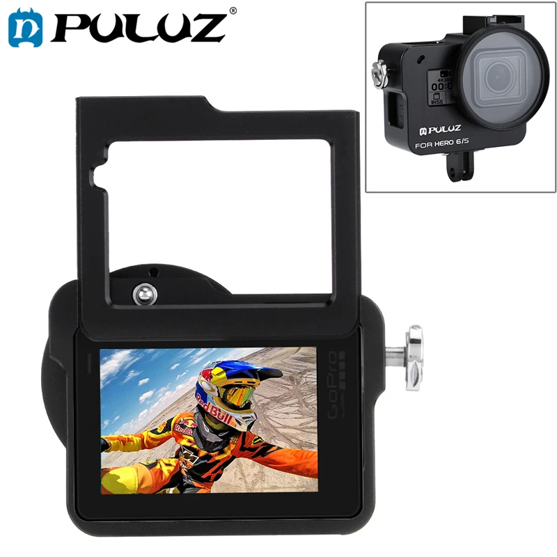 

PULUZ Case Housing Shell For GoPro Hero 7 black CNC Protective Cage+Insurance Frame&52mm UV Lens For GoPro Hero 2018