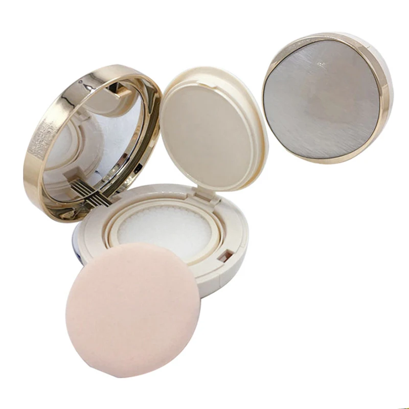 

15ml Empty DIY Air Cushion Puff Box BB Cream Container Dressing Case with Air Cushion Sponge Powder Puff and Mirror
