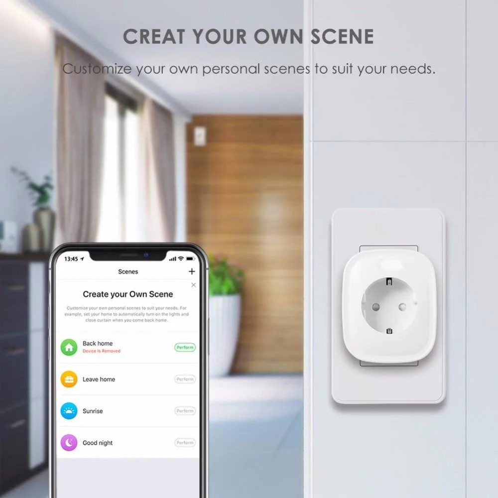 Hyleton Wi-Fi разъем ЕС разъем питания wifi умная розетка монитор энергопотребление мобильное приложение дистанционное управление для умного дома