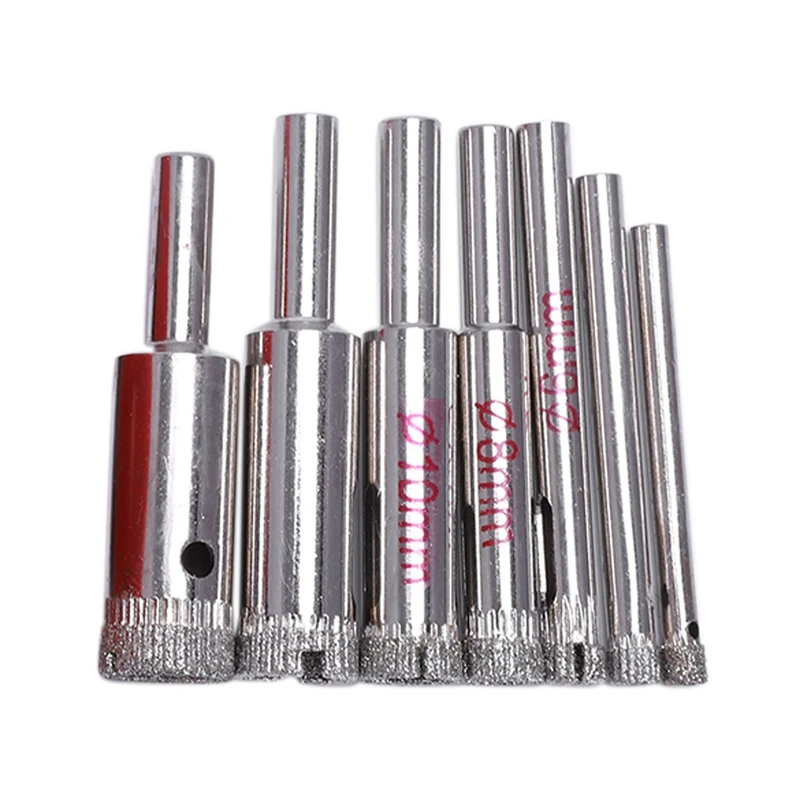 Porcelain 4-13Mm +7Pc Diamond Ceramic Tile Drill Bits Hole Saw Guide Jig Fixture Vacuum Suction Base With Water Coolant Hole Porcelain 4-13Mm +7Pc Diamond Ceramic Tile Drill Bits Hole Saw Guide Jig Fixture Vacuum Suction Base With Water Coolant Hole