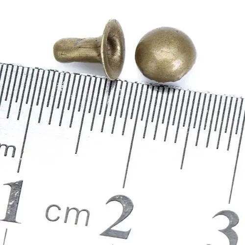 

JFBL 100 Sets Mushroom Fast Rivets Studs 6 mm Antique Brass