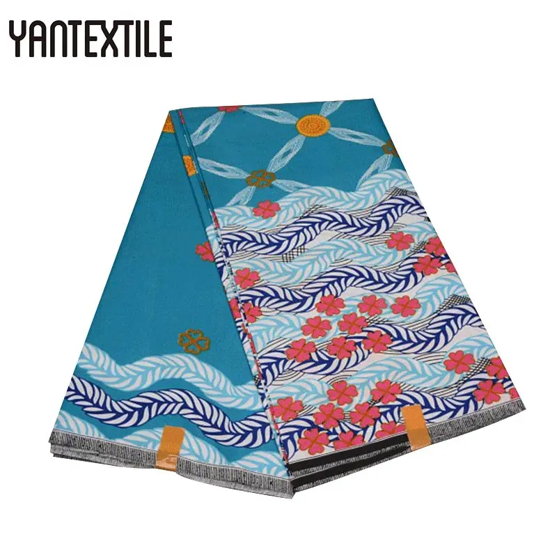 

YANTEXTILE New African Fabric Super Daviva Wax Print Fabric 6 Yards/Piece Batik African Ankara fabric Nigeria Wax For Wedding