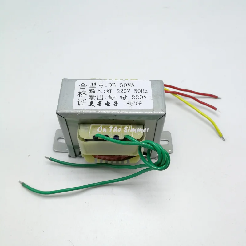 

Isolation transformer 30W DB-30VA 220V to 220V power frequency 1 to 1 double coil safety pure copper