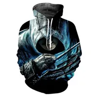 Новинка; Лидер продаж; Assassins Creed; уличная одежда с 3D принтом; толстовки с капюшоном; одежда для игр; мужская толстовка с длинным рукавом в стиле хип-хоп; Прямая поставка