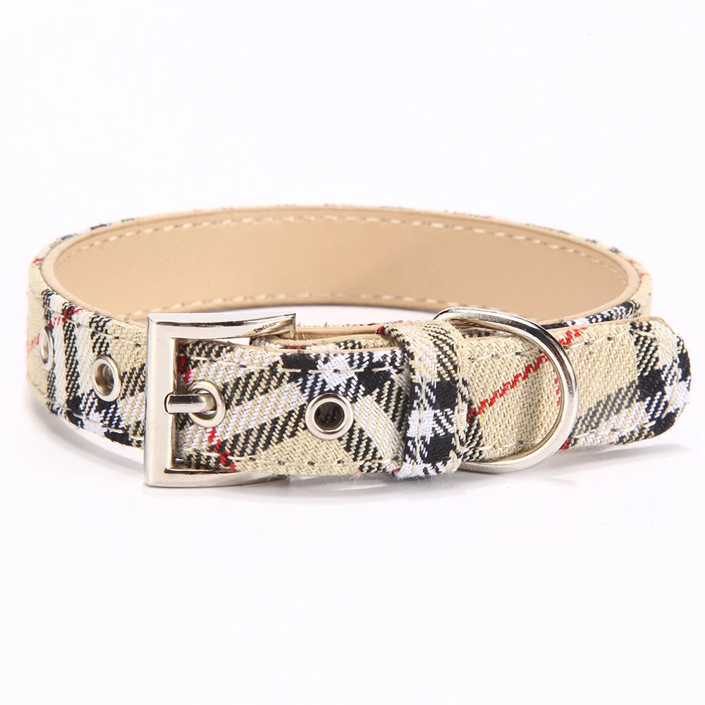 dog collar cream color 5014-5