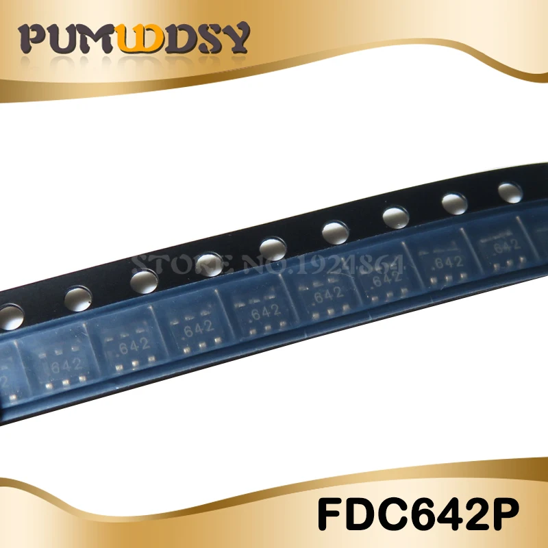 

10pcs/lot SMD transistor FDC642P SOT163 imprint 642 FDC642 new original