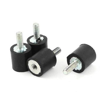 

4pcs M4 Outside Inside Anti Vibration Rubber Buffer Insulator Attachment 15mmx15mm