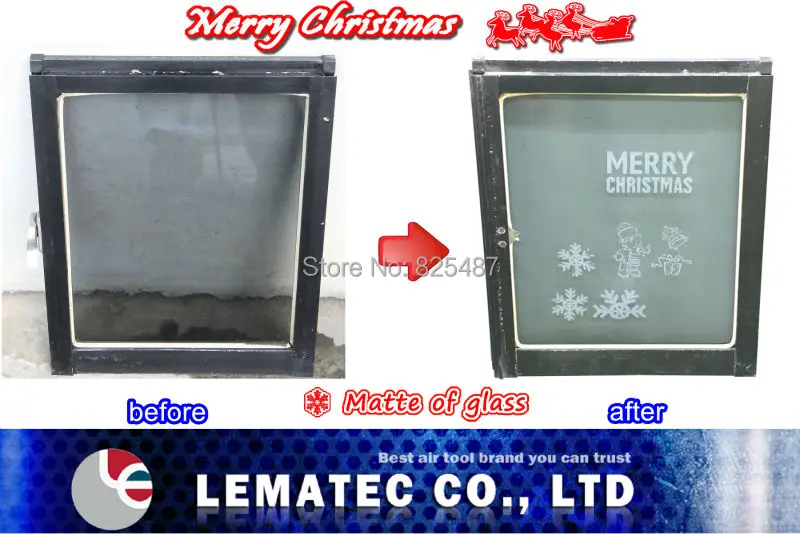 Пескоструйный пистолет LEMATEC с 1/4 &quotбыстроразъемным разъемом и воздушный шланг из