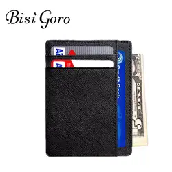 BISI GORO бизнес-держатель для карт мужской кошелек банк кардхолдер кожаный пикап посылка тонкий кожаный мульти-карта-бит пакет сумка