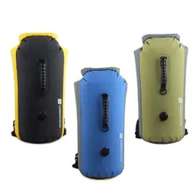 ПВХ Водонепроницаемый сухой мешок 60L Открытый Дайвинг складной мужской женский пляжный мешок для плавания рафтинг речной океан рюкзак