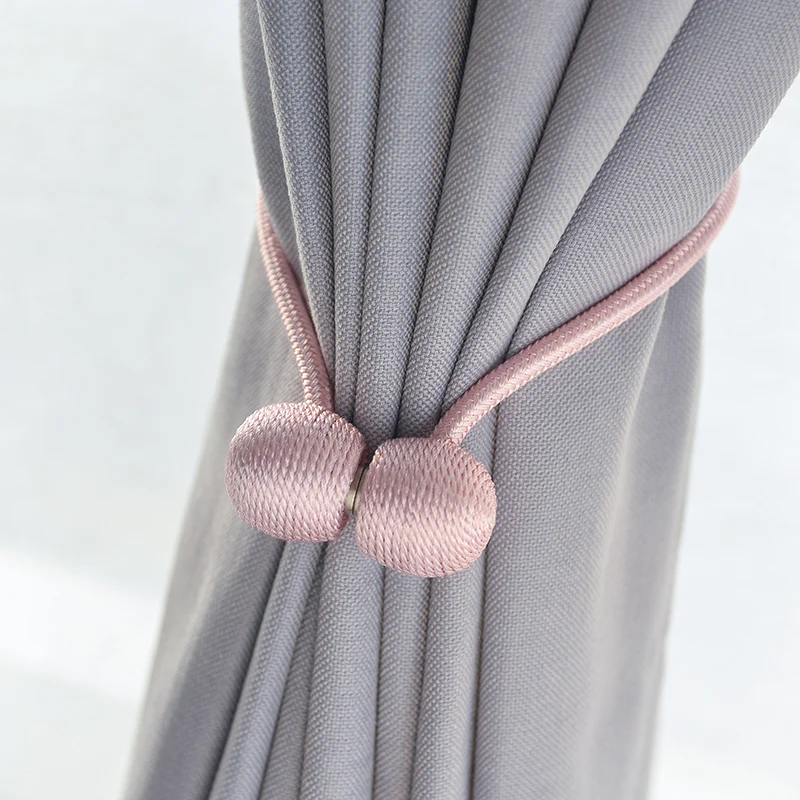 1 PC Upgraded Strong Magnetic Curtain Tieback Decorative Headset Shape Rope Curtain Holdbacks Convenient Drape Tie Backs