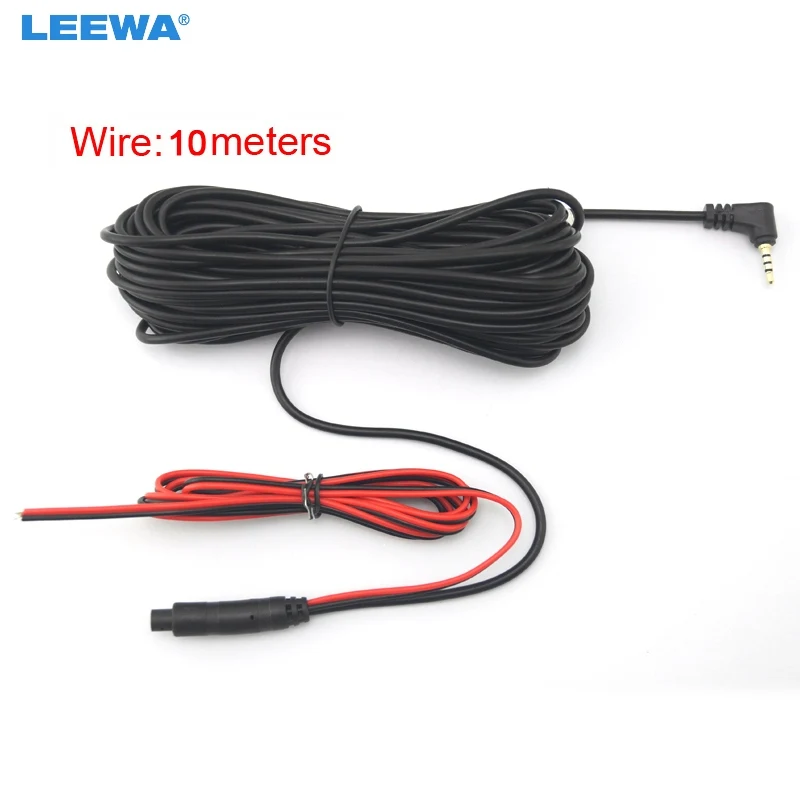 LEEWA 1pc 10meters 2 5mm TRRS Jack Connector To 4Pin Video Extension Cable For Truck Van