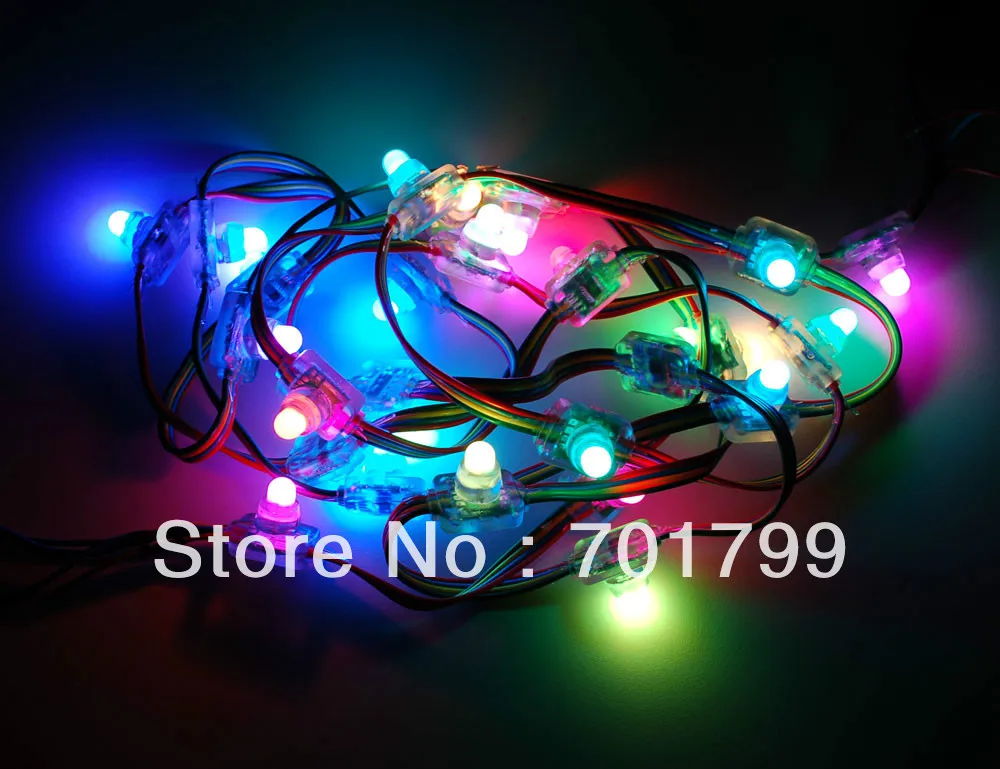 Rgb модуль full LED пикселей(WS 2801 IC); DC5V вход, 50 шт. строка