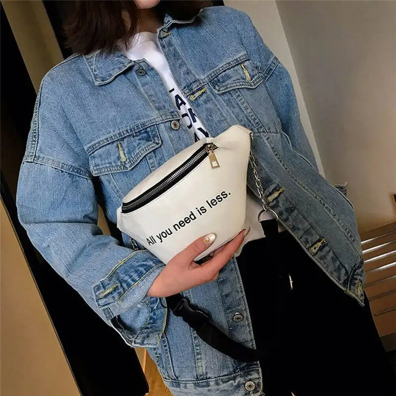 

Women arrival Letter Print Waist Bag Fanny Pack Zip Belt Money Travel Bum Bag