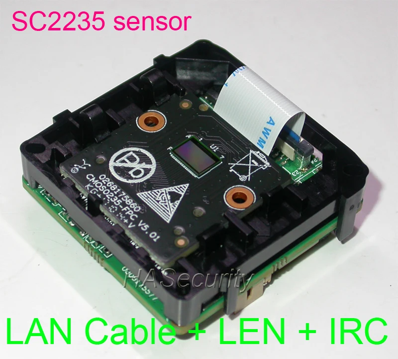 

Intelligent Analysis (3MP) H.265 / H.264 1/2.7" SmartSens SC2235 Hi3516C V300 IP CCTV camera board module +LAN cable +LENs +IRC