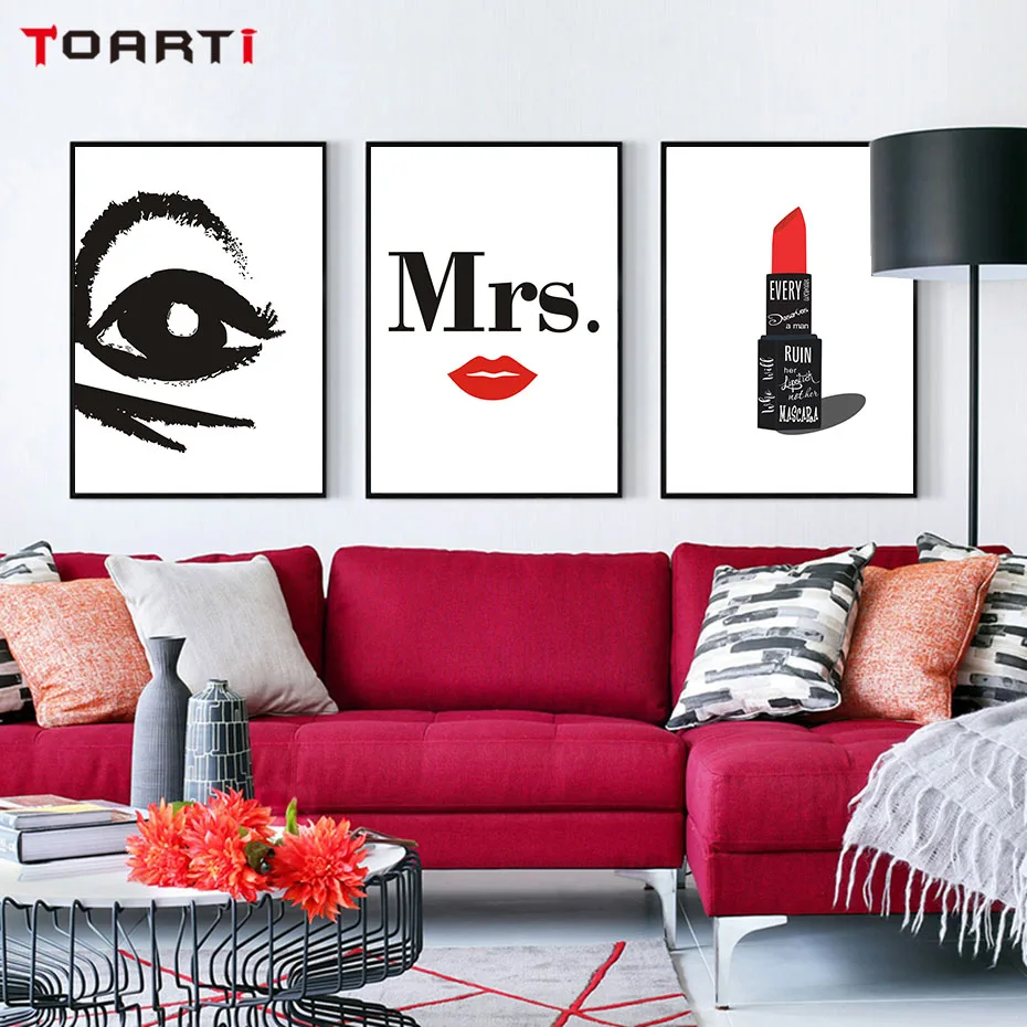 Fashion Lady Ornament Canvas Abstract Modern Painting Home Decoration Living Room Nordic Style Wall Poster&Prints Christmas Gift (1)