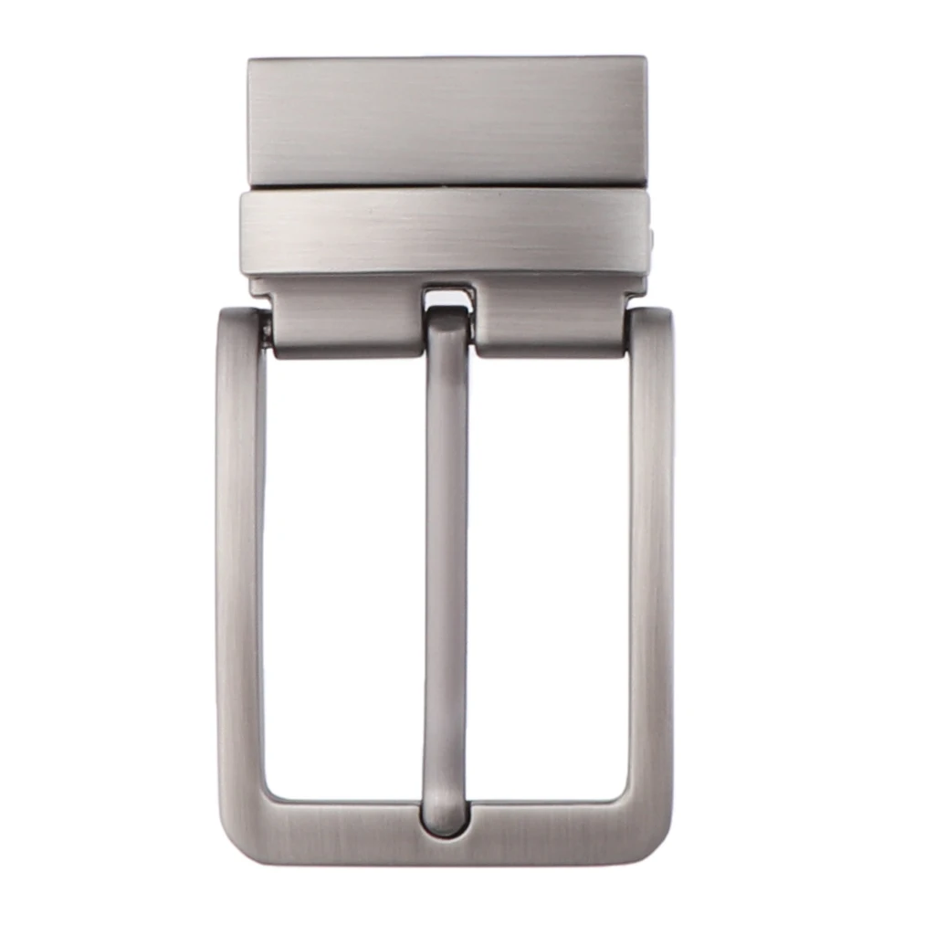 2Pcs Alloy Reversible Belt Buckle Single Prong Rectangular Pin Belt Buckle
