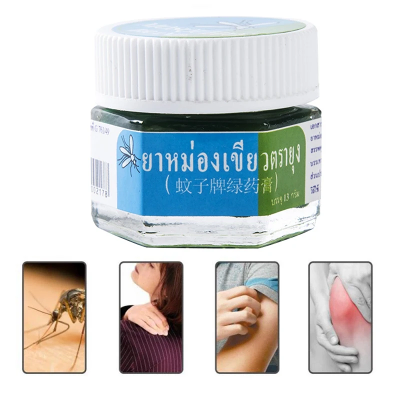

Thailand Mosquito Repellent Ointment Relieve Itching Pain Natural Herbal Cream