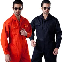 Men Workshop Uniforms Summer Spring Long Sleeve Workwear Uniform Food Clothing Warehouse Produce Siamese Overalls 2 colors