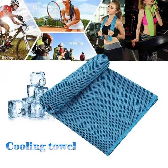 Ice Cold Instant Cooling Towel Running Jogging Gym Chilly Pad Sports Yoga US