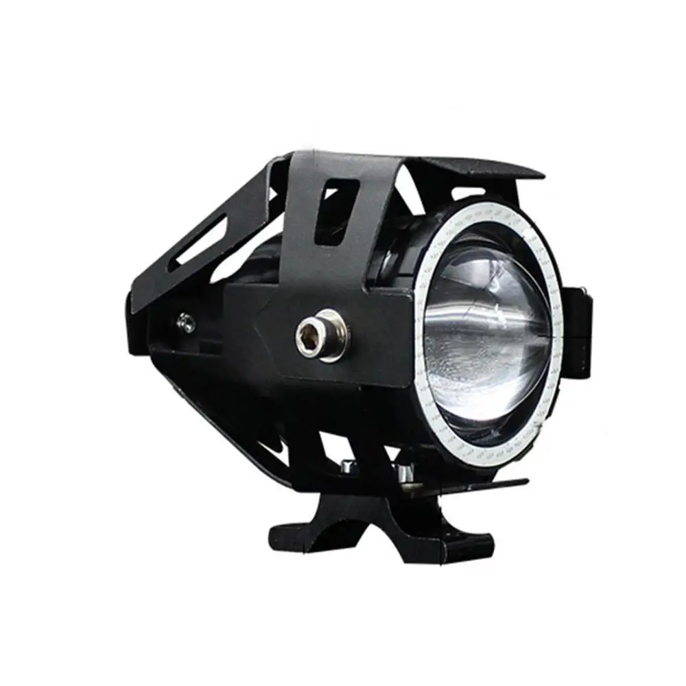 

125W 12V Motorcycle Headlight 3000LM moto spotlight U7 LED Driving Fog Spot Head Light Decorative Lamp