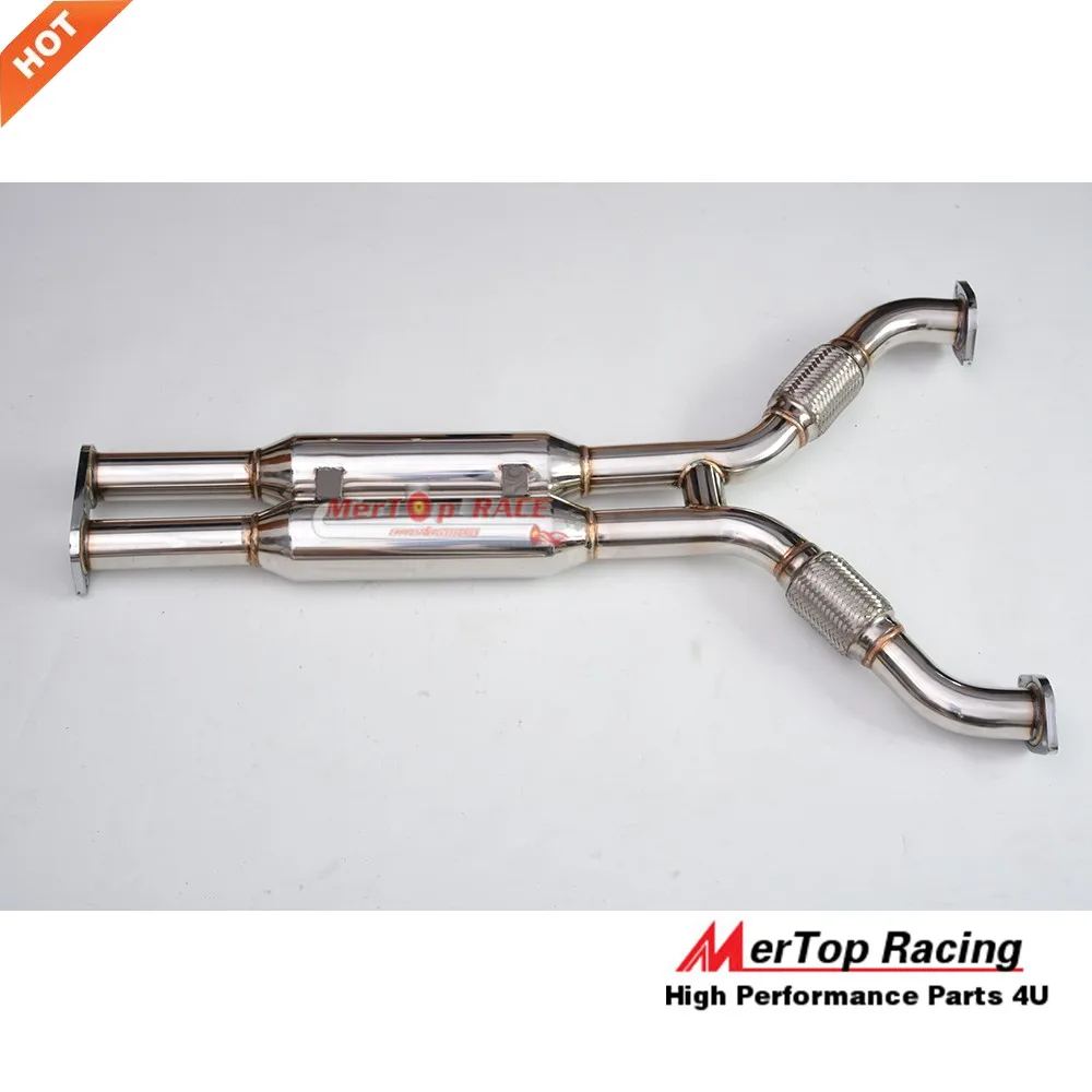 Mertop RACING DUAL 4," свернутый наконечник HI-POWER RACING CATBACK выхлопная система для 350Z Z33/G35 V35(подходит: 350Z) 2003-2009