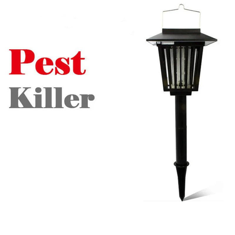 Solar Power Mosquito Killer Lamp UV Night Light Anti Mosquito Fly Zapper Muggen Pest Killer Insect Trap