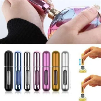 

Portable Mini Refillable Perfume Empty Spray Bottle Atomizer Pump Case for Traveling 5ml Mini Refillable Empty Spray Bottle
