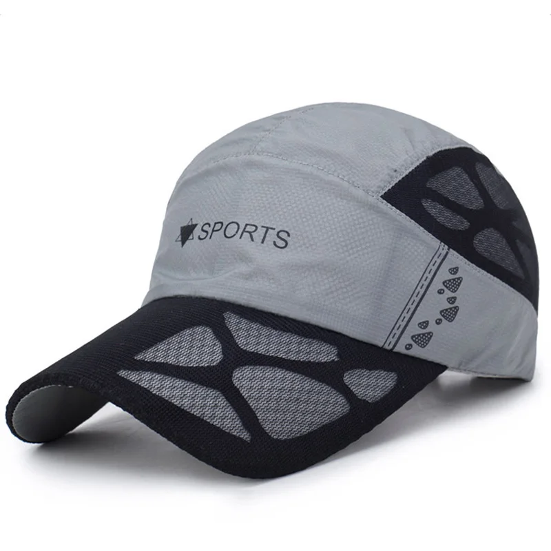 Высокое качество пара мода бейсбольная кепка быстросохнущая сетка печатные буквы с длинными полями Солнцезащитная Шляпа Snapback Кепка s
