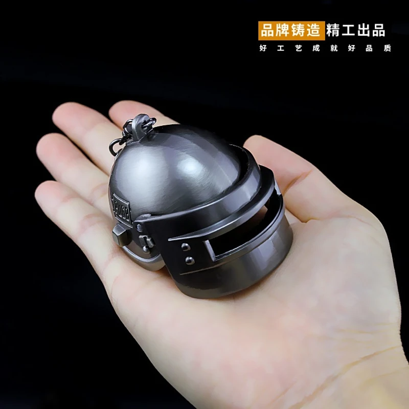 

(AOSST)2017 HOT GAME PUBG Playerunknown's Battlegrounds Special combat helmet Keychain Weapon Model WINNER WINNER CHICKEN DINNER
