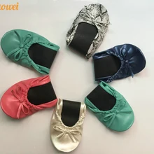 Быстро квартиры, приятно Slip-на складной балетки для свадьбы