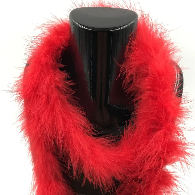 Buy 20pcs Red wholesale Turkey feather boa Fire