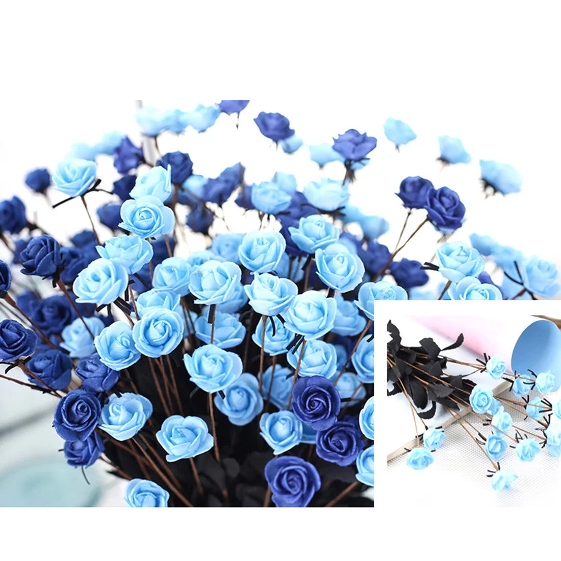 

Hot sell 1 Bouquet 15 Heads Artificial flower Simulation Rose Fake Silk Flower Home Wedding Decoration Optional Color