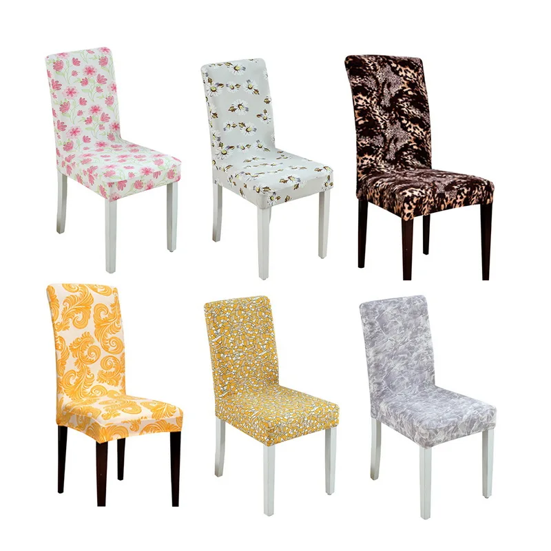 

Urijk Soild Color Stretch Chair Cover Dining Chair Cover Elastic Slipcover Hotel Removable Seat Case Dinning Room Fundas