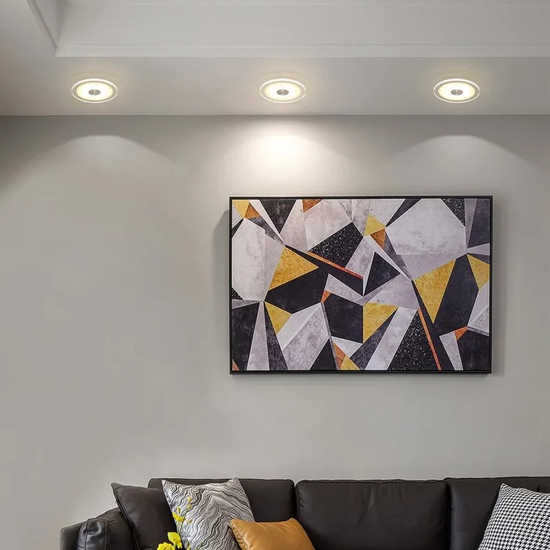  Glass droplight Led Aisle Corridor Lighting Ceiling Living Room Bedroom Decoration Ceiling Light Ce - 32999381276
