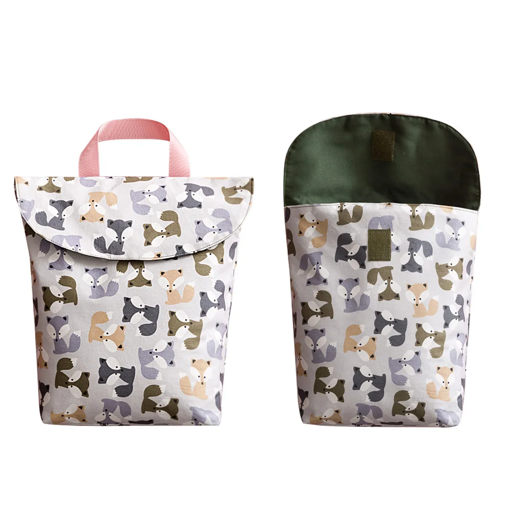 Детские Пеленки сумки для беременных сумка Водонепроницаемый влажной тканью пеленки рюкзак сухой мокрой сумка для уход за ребенком для мамы - Цвет: Gray fox
