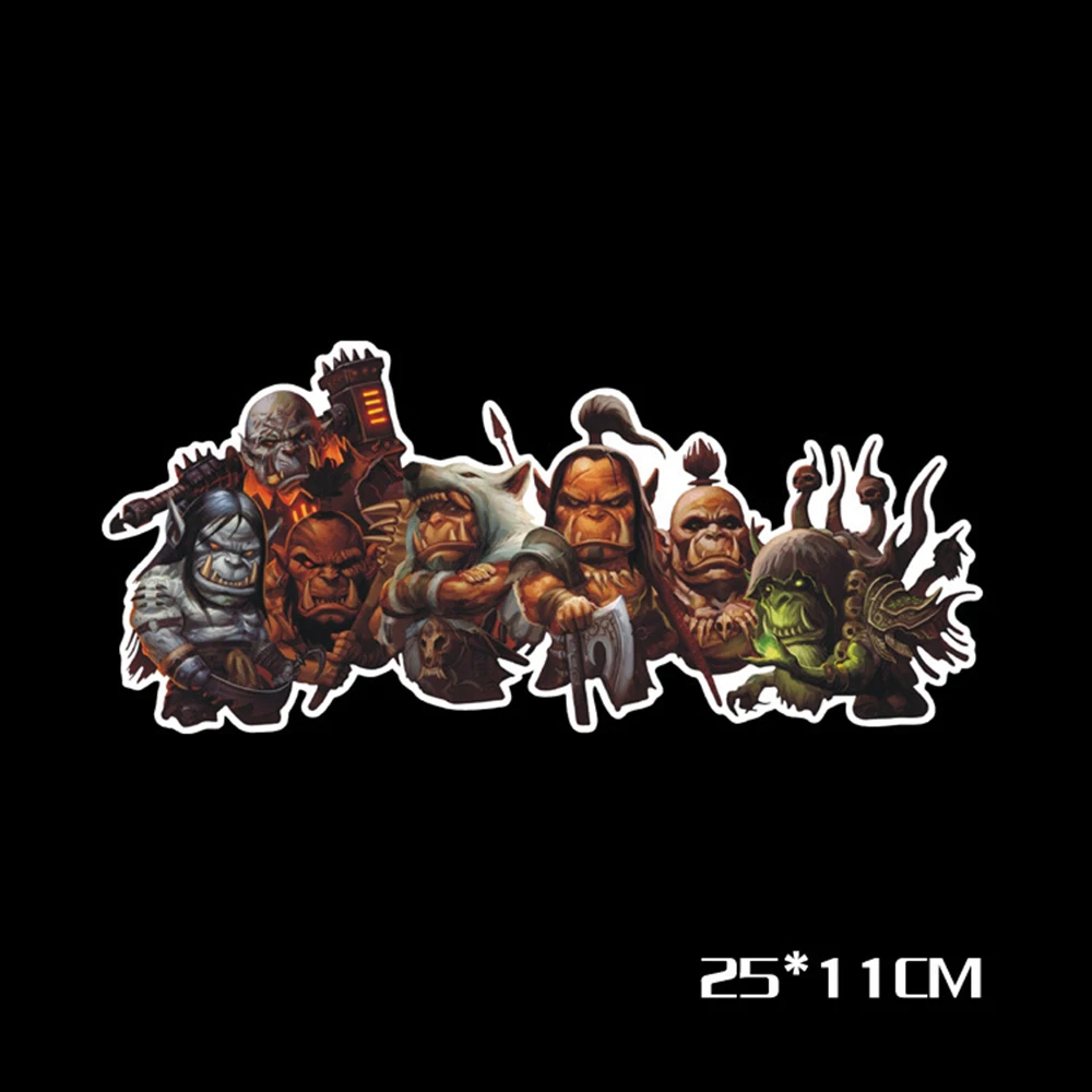 

Aliauto World of Warcraft Tribal Hero Reflective Car Sticker And Decla For Ford Focus BMW Honda Volkswagen Polo Skoda Golf Opel
