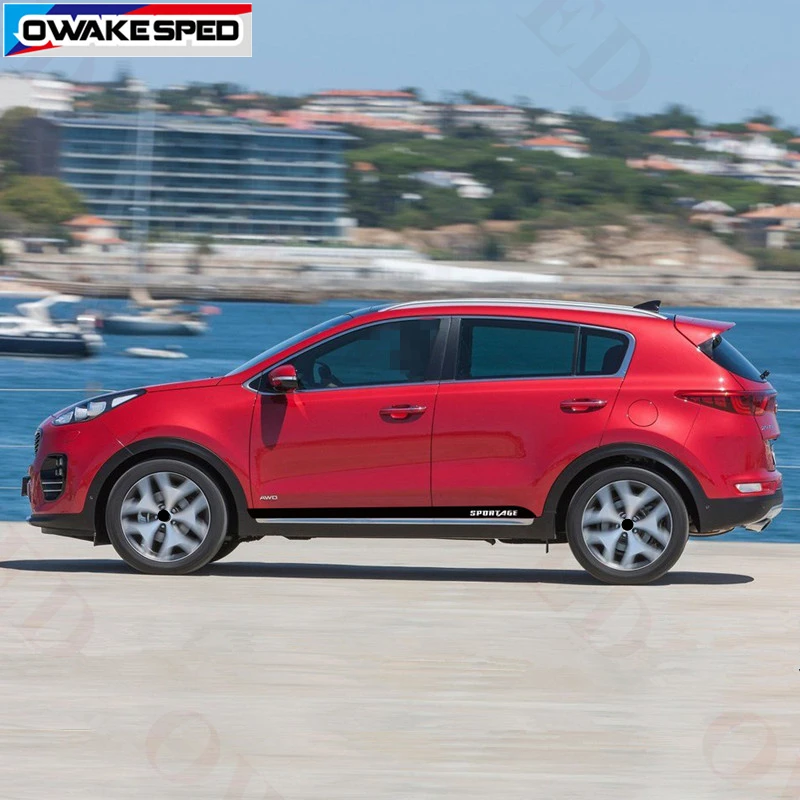 Наклейка на дверь автомобиля для KIA SPORTAGE автомобильная наклейка боковую юбку