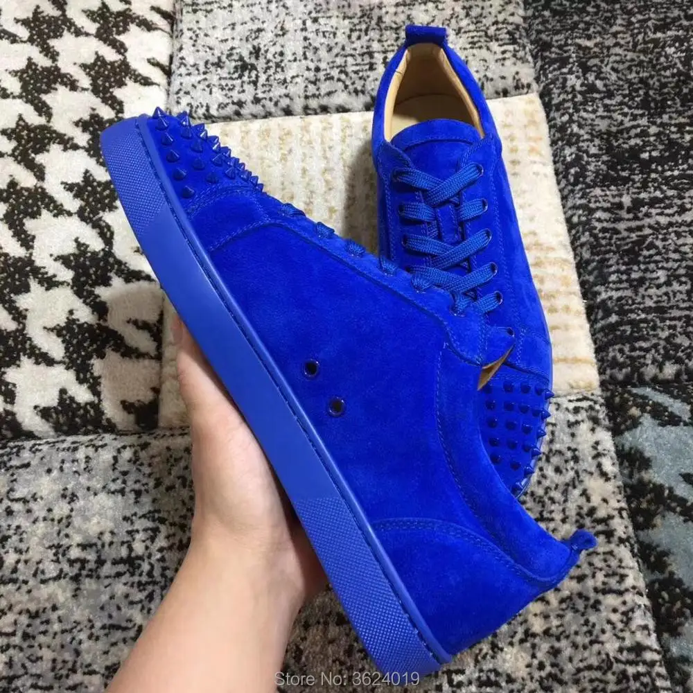 Azul Hombre Encaje Zapatos Cl Cuero Hombres De Azul Rojo Calzado Zapatillas Mocasines remache Fondo Bajo Deporte Andgz Corte Lujo Para Casuales Rccg61A