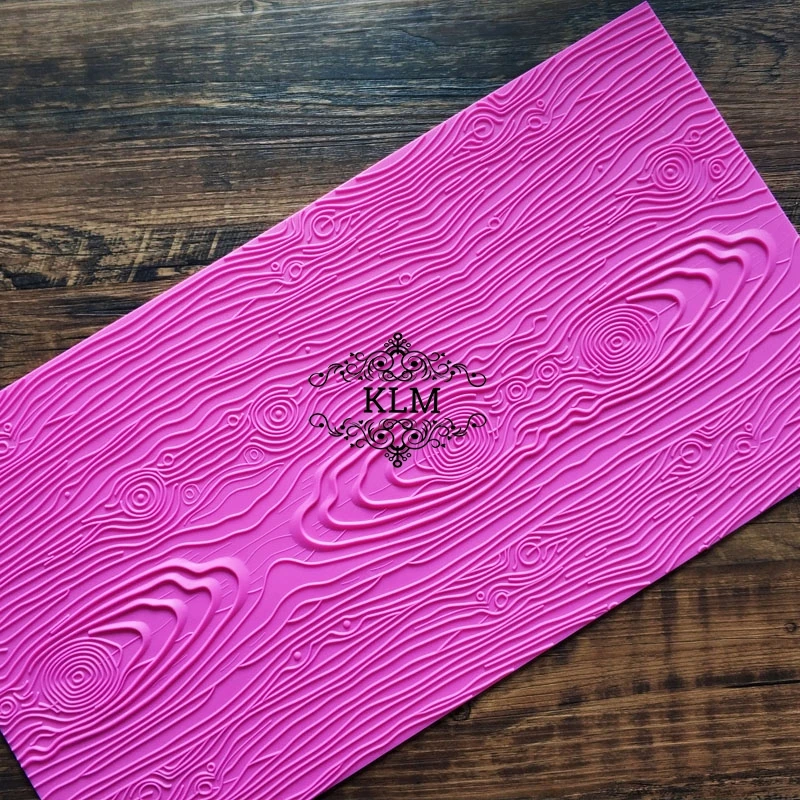 Big Size Wood Texture Silicone Fondant Cake Mold Border Decoration | Дом и сад