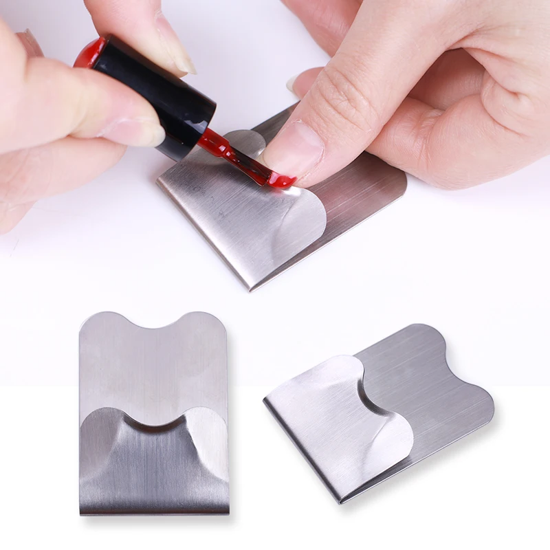 

1Pc Nail Easy French Line Edge Cutter Stainless Nail Art Tips Smile Tool Edge Trimmer Styling Form Template Smile Tools