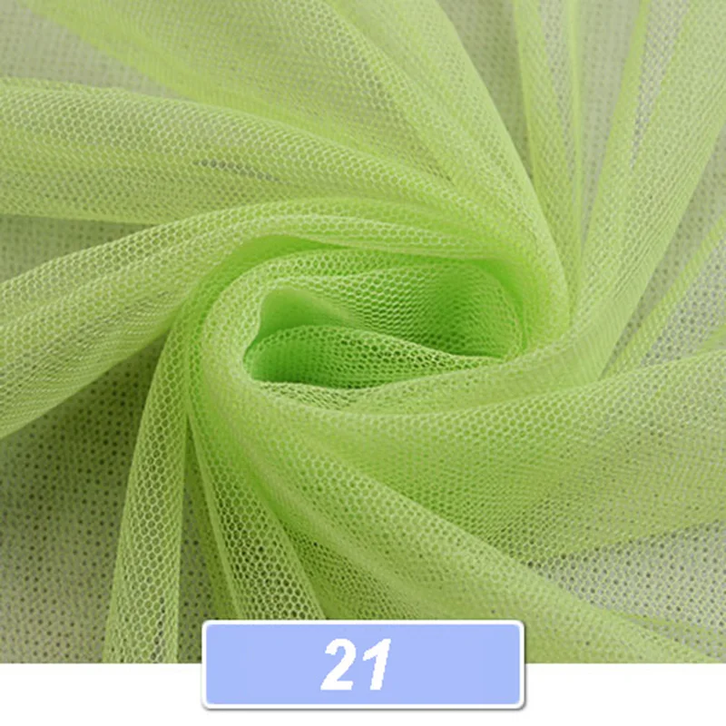 50*160 см сетчатая ткань для свадебного украшения, ткань, москитная сетка, вечерние платья, одноцветная вуаль, ткань, 27 цветов - Цвет: 21