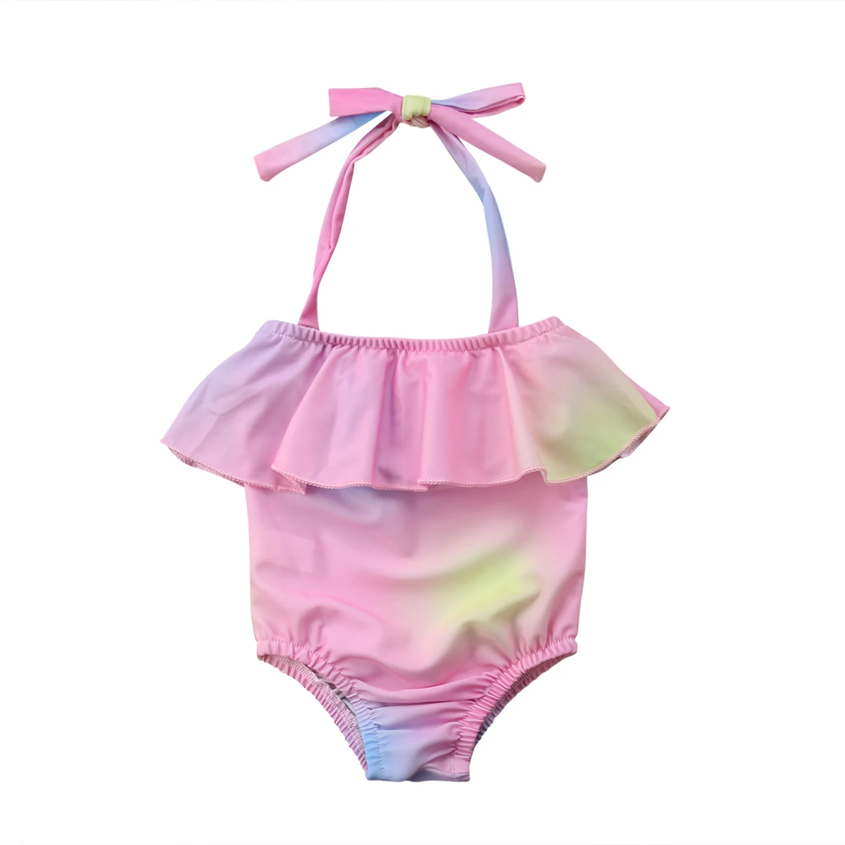 Newborn Baby Girl Rainbow Color One piece Swimsuit Babies Girls Summer