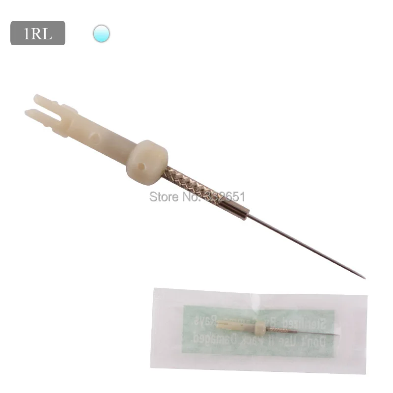 

CHUSE 50pcs L72 Disposable Sterilized Tattoo Needles 1RL Permanent Makeup Card Needle For Tattoo Machine Kit Rotary Eyebrow INK