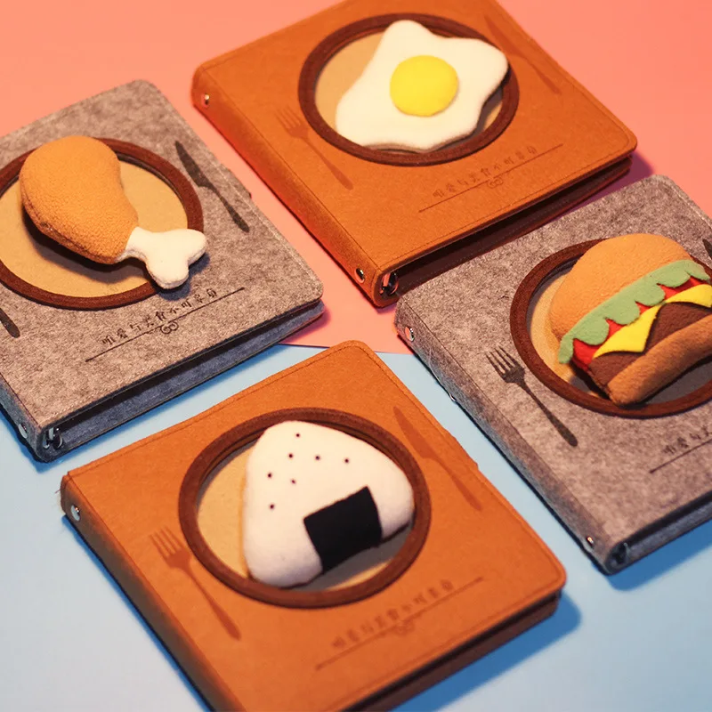 Creative Korea Japan Journal notebook loose-leaf kawaii Hamburger chicken leg notepad 80pages students gifts scool office supply Creative Korea Japan Journal notebook loose-leaf kawaii Hamburger chicken leg notepad 80pages students gifts scool office supply