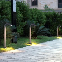 В сочном современный лужайка во дворе Трава Сад изогнутый свет уличное ландшафтное освещение водостойкая вилла фара для парковки