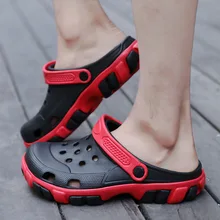 Летние мужские сабо пляжные тапочки мужская обувь для сада туфли Сабо модные яркие цвета для взрослых мужчин s Clog клоги EVA материалы