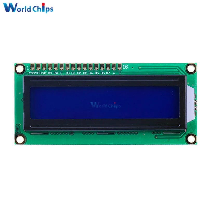 LCD1602 1602 ЖК дисплей с синим экраном черным светом TFT 16X2 модуль постоянного тока 5 в 80