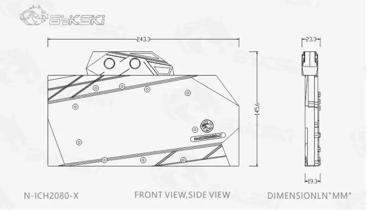 Bykski блок использования для Inno3D RTX 2070/2080 icхолм X3 JEKYLL/полное покрытие медный