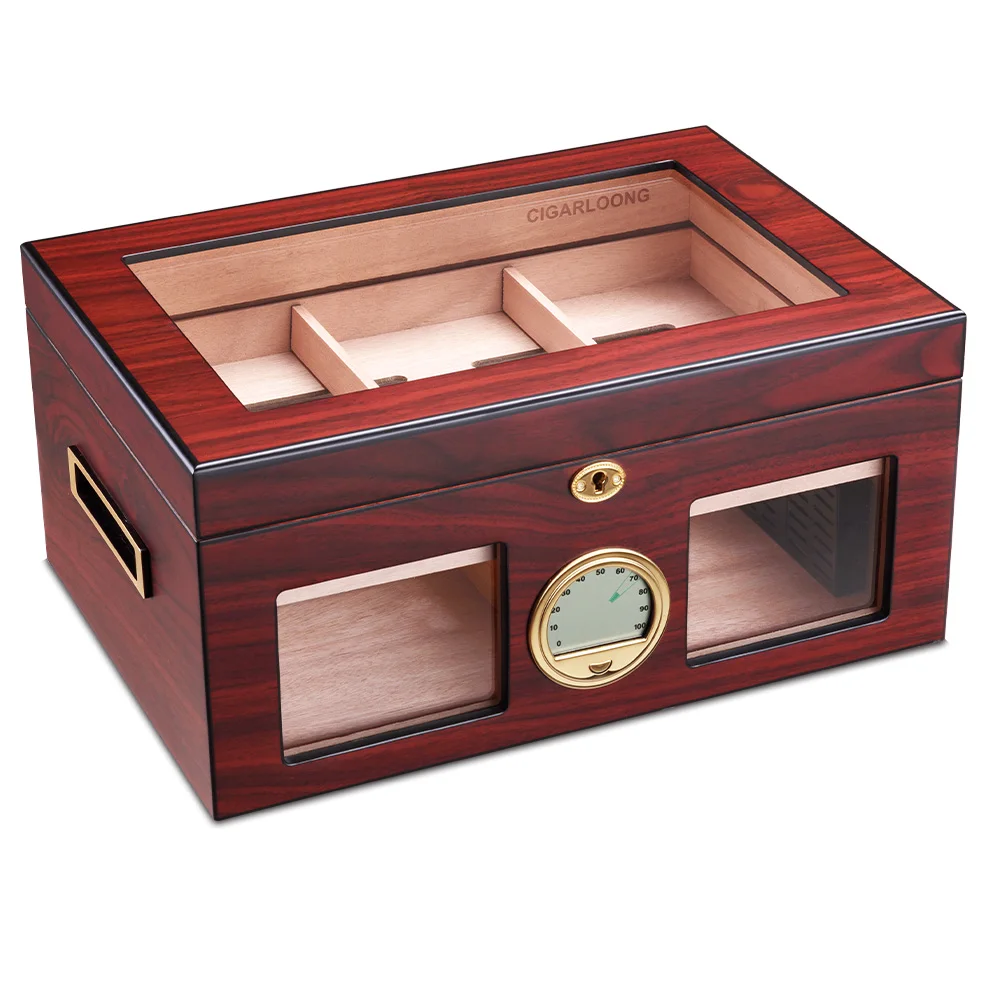 Cigarloong Cigar Cedar Wood Moisturizing Box Humidor Cabinet Large